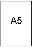 Witte permanente A5 etiketten