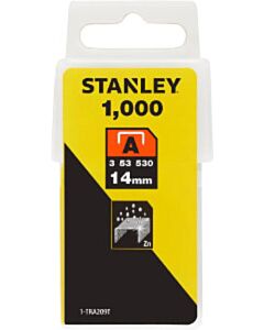 Stanley nietjes 14 mm type A 1000 stuks