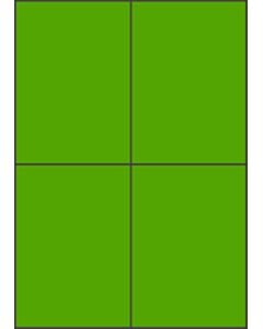 Groene A4 etiketten 105 x 148 mm 100 vel huismerk