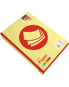 Geel A4 papier 80 gram pak 500 vel Quantore