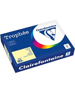 Kanariegeel A4 papier 80 gram pak 500 vel Clairefontaine Trophée