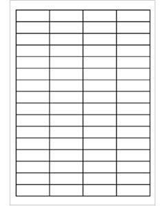A4 etiketten 48,3 x 16,9 mm wit 100 vel huismerk