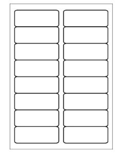 A4 etiketten 88,9 x 33,8 mm wit 100 vel huismerk