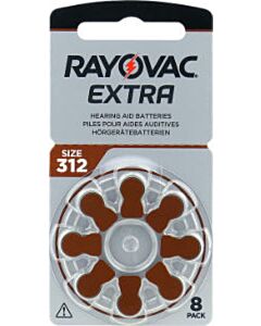 Rayovac Extra type 312 bruin (8 pak)