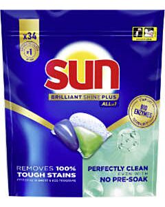 Sun Brilliant Shine Plus all-in-1 vaatwascapsules 34 stuks