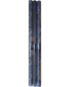 Cadeaupapier blauw metallic bloem Kangaro 3 rollen