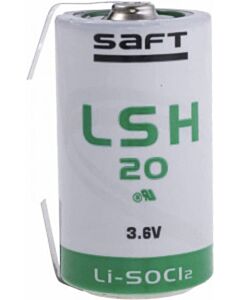 Saft LSH 20 lithium D batterij met U-tags (3,6V)