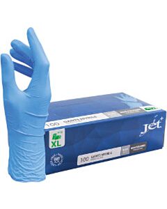 100 Nitril handschoenen Jet maat XL blauw