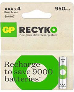 GP ReCyko AAA batterijen 950 mAh (4)